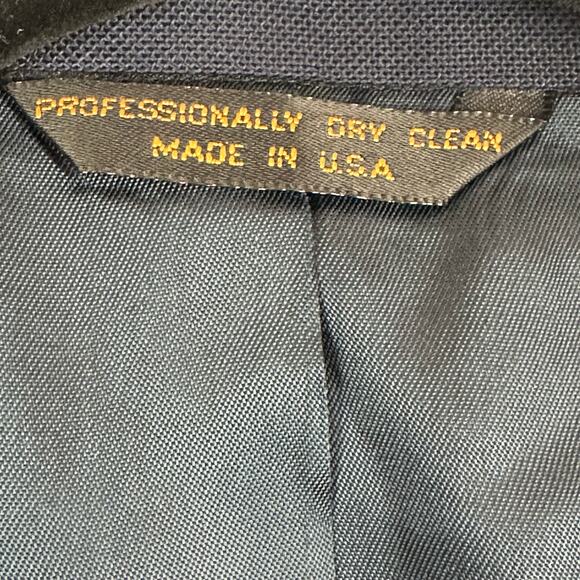 Mens VTG Drysdales Navy Blue Blazer Sport Coat Western Cut USA Made Size 44 LONG - Picture 5 of 7